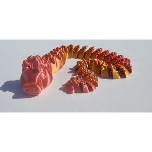 3D Printed Love Dragon Multicolor ARTICULATED large Valentines Gift Birthday